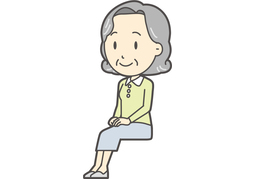 be seated onのイラスト